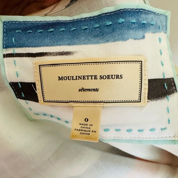 Moulinette Soeurs casual multicolor dress in size 0 - Picture 2 of 3